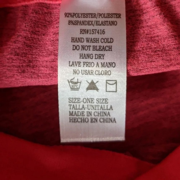 NWOT~NEW MIX 2 matching pieces of Workout Activewear gear Gray Hot Pink One Size - Picture 3 of 11